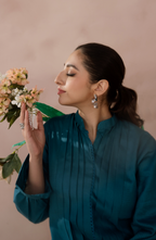 Teal Kurta Set