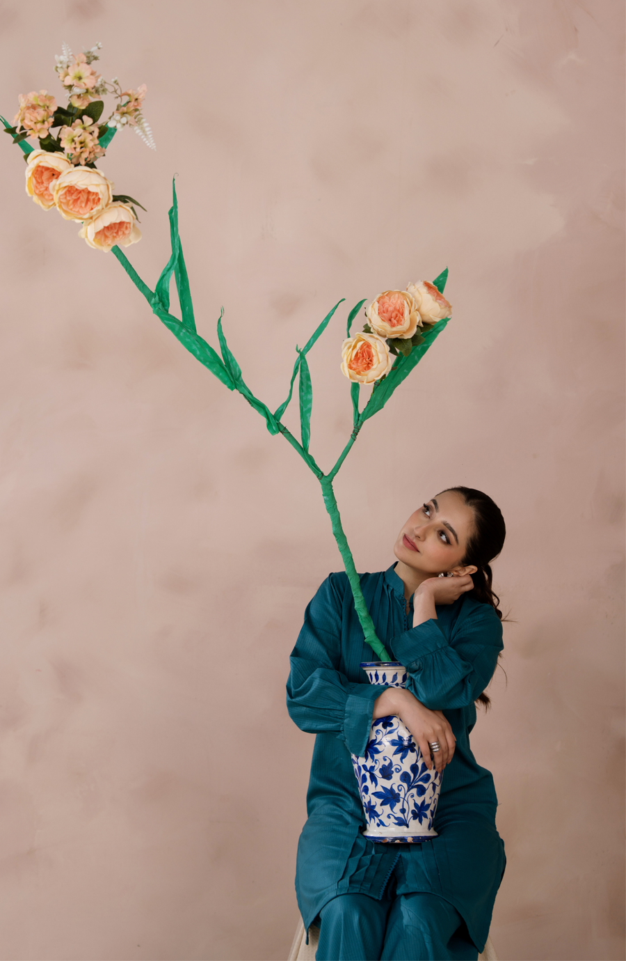 Teal Kurta Set
