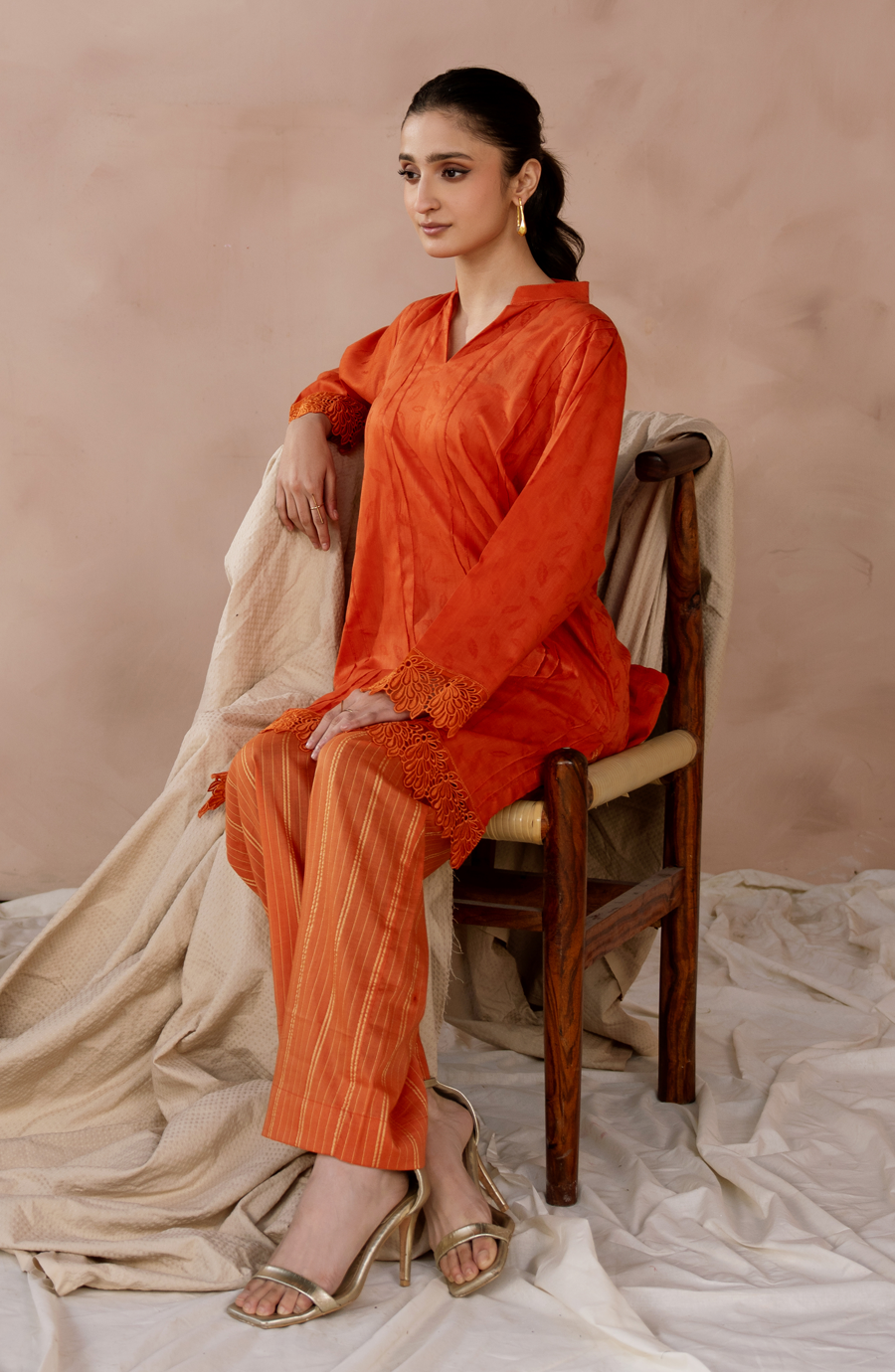 Saffron Noor Kurta Set