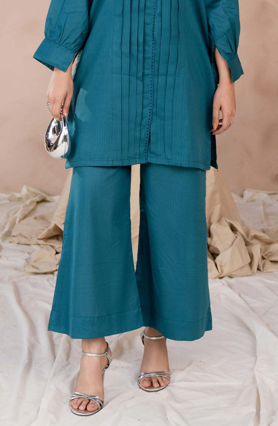 Teal Kurta Set